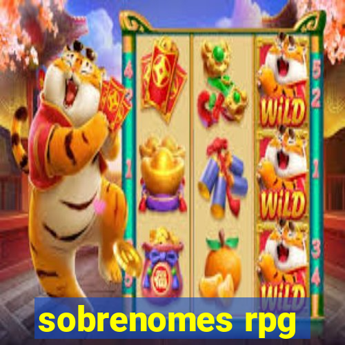 sobrenomes rpg